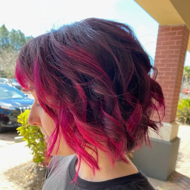 Vivid color result at Bluffton Hair Lounge
